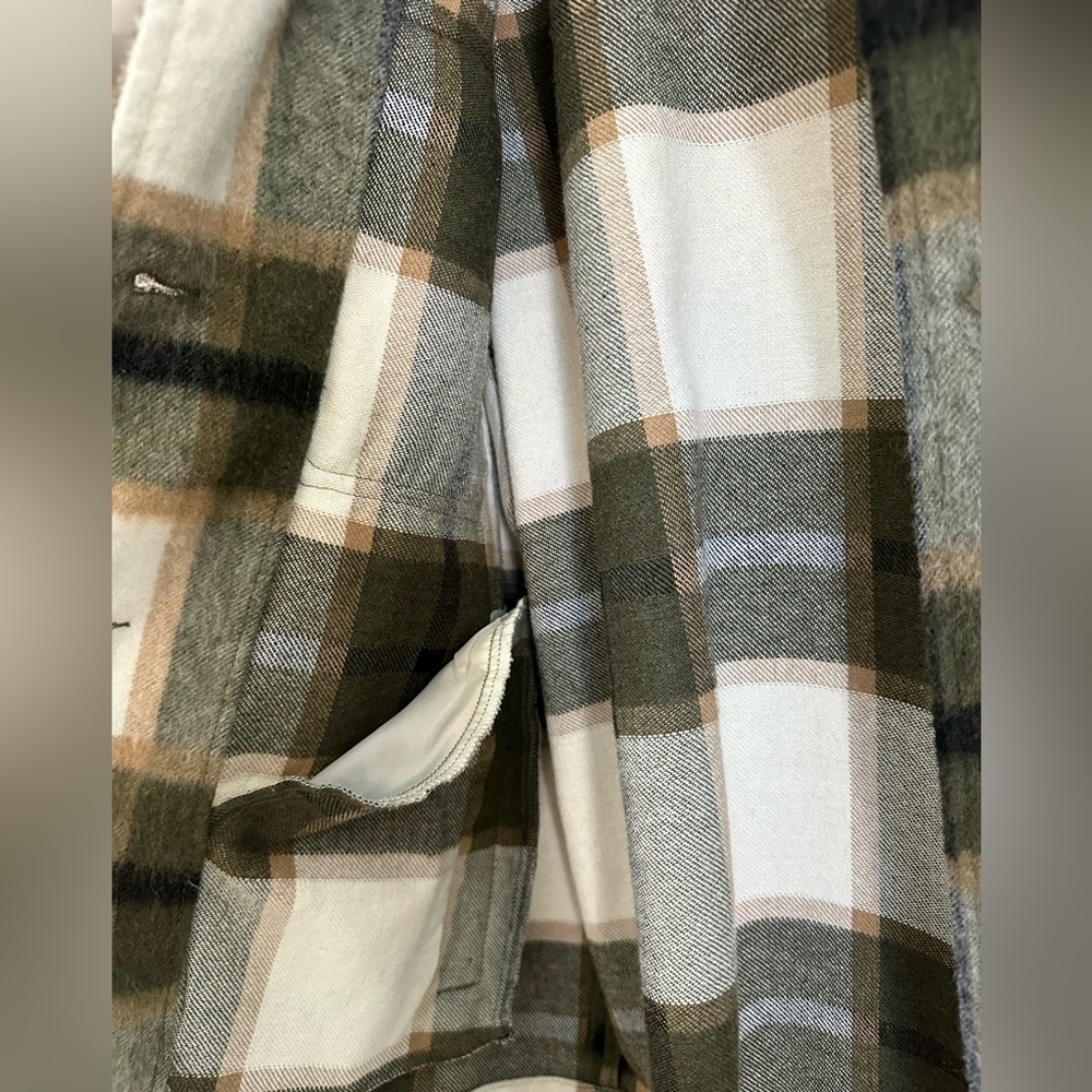 Zara Plaid Shacket Button Up Shirt Jacket - Picture 5 of 8